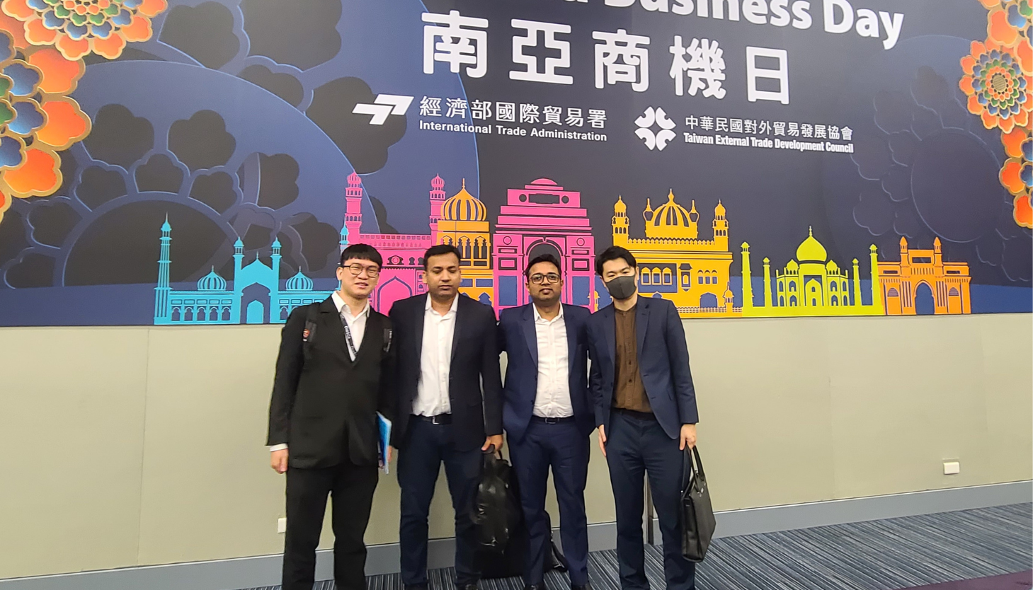 Honda Trading members from Taiwan and India at the South Asia Business Day held in Taipei